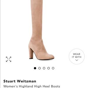 Stuart Weitzman Highland High Heel Boots size 8.5
